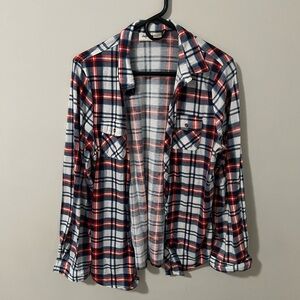 Daytrip Red and Blue Plaid Shirt